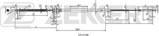 Zekkert BZ-1113 - Kabel, dayanacaq əyləci furqanavto.az