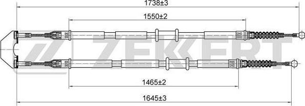 Zekkert BZ-1135 - Kabel, dayanacaq əyləci furqanavto.az