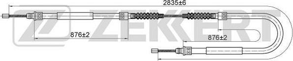 Zekkert BZ-1128 - Kabel, dayanacaq əyləci furqanavto.az