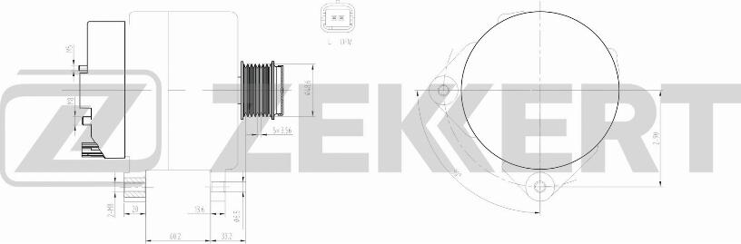 Zekkert GE-1003 - Alternator furqanavto.az