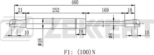 Zekkert GF-1482 - Qaz bulaq, arxa şüşə furqanavto.az