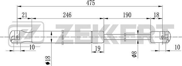 Zekkert GF-1430 - Qazlı bulaq, baqaj, yük yeri furqanavto.az