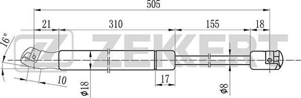 Zekkert GF-1803 - Qazlı bulaq, baqaj, yük yeri furqanavto.az