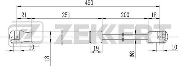 Zekkert GF-1834 - Qazlı bulaq, baqaj, yük yeri furqanavto.az