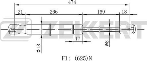 Zekkert GF-1782 - Qazlı bulaq, baqaj, yük yeri furqanavto.az