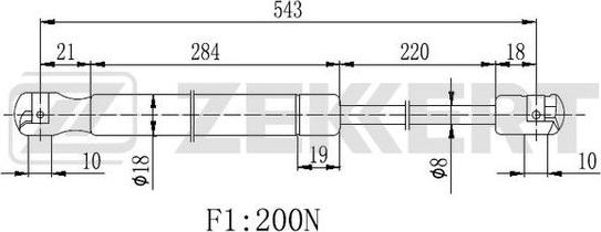 Zekkert GF-2456 - Qaz bulaq, arxa şüşə furqanavto.az