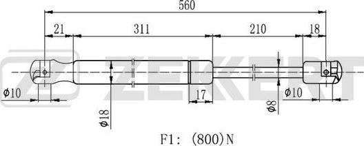 Zekkert GF-2191 - Qazlı bulaq, baqaj, yük yeri furqanavto.az