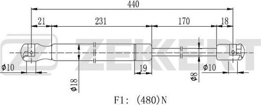 Zekkert GF-2155 - Qazlı bulaq, baqaj, yük yeri furqanavto.az