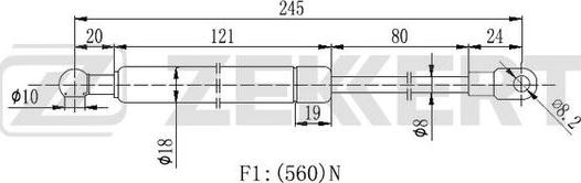 Zekkert GF-2186 - Qaz bulaq, arxa şüşə furqanavto.az