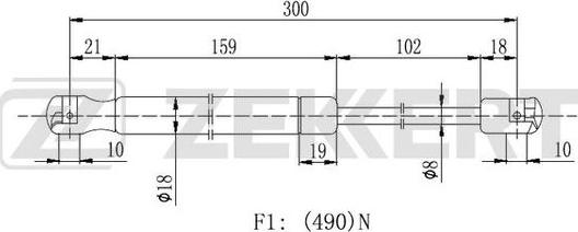 Zekkert GF-2341 - Qazlı bulaq, baqaj, yük yeri furqanavto.az