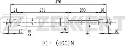 Zekkert GF-2301 - Qazlı bulaq, baqaj, yük yeri furqanavto.az