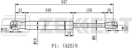 Zekkert GF-2296 - Qazlı bulaq, baqaj, yük yeri furqanavto.az