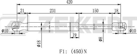 Zekkert GF-2228 - Qazlı bulaq, baqaj, yük yeri furqanavto.az