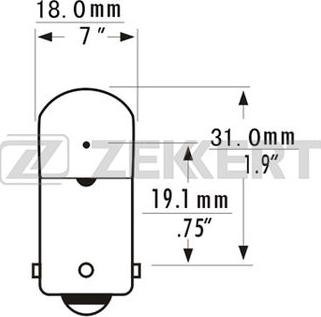 Zekkert LP-1034 - Lampa, nömrə nişanı işığı furqanavto.az