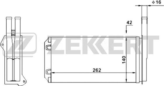 Zekkert MK-5008 - İstilik dəyişdiricisi, daxili isitmə furqanavto.az