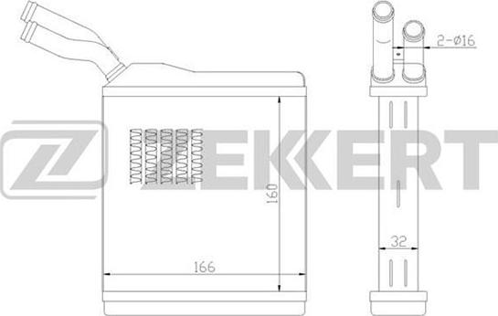 Zekkert MK-5017 - İstilik dəyişdiricisi, daxili isitmə furqanavto.az