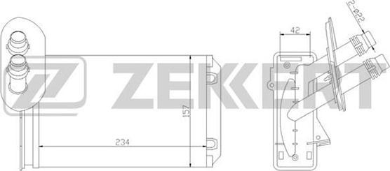 Zekkert MK-5035 - İstilik dəyişdiricisi, daxili isitmə furqanavto.az