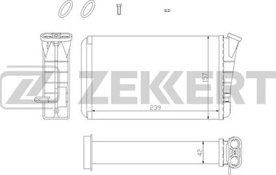 Zekkert MK-5028 - İstilik dəyişdiricisi, daxili isitmə www.furqanavto.az