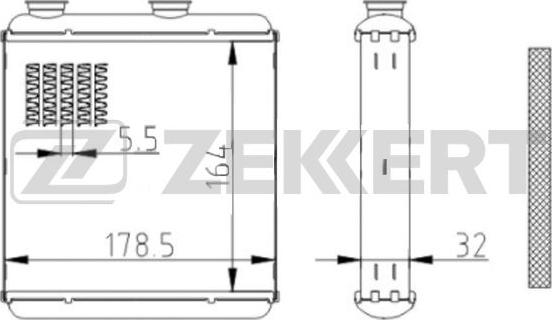 Zekkert MK-5131 - İstilik dəyişdiricisi, daxili isitmə furqanavto.az