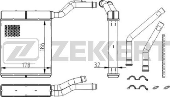 Zekkert MK-5129 - İstilik dəyişdiricisi, daxili isitmə furqanavto.az