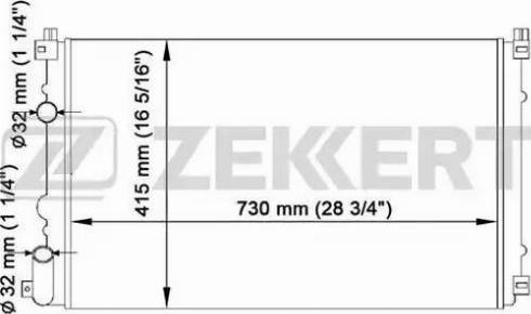 Zekkert MK-1442 - Radiator, mühərrikin soyudulması furqanavto.az