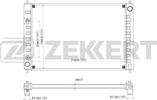 Zekkert MK-1489 - Radiator, mühərrikin soyudulması furqanavto.az