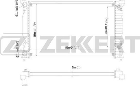 Zekkert MK-1431 - Radiator, mühərrikin soyudulması furqanavto.az