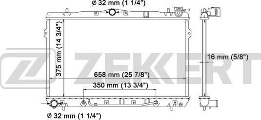 Zekkert MK-1548 - Radiator, mühərrikin soyudulması furqanavto.az