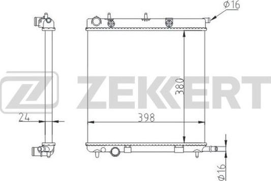 Zekkert MK-1550 - Radiator, mühərrikin soyudulması furqanavto.az