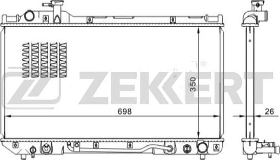 Zekkert MK-1558 - Radiator, mühərrikin soyudulması furqanavto.az