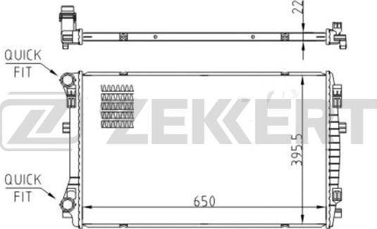 Zekkert MK-1557 - Radiator, mühərrikin soyudulması furqanavto.az