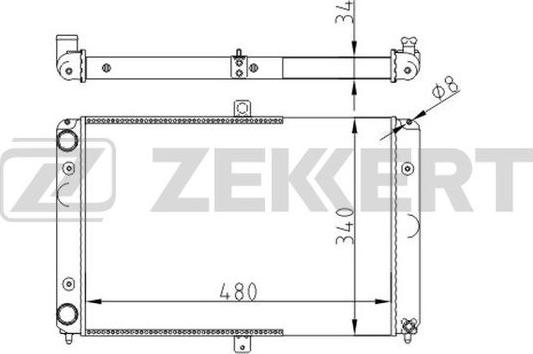 Zekkert MK-1505 - Radiator, mühərrikin soyudulması furqanavto.az