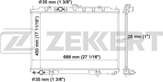 Zekkert MK-1538 - Radiator, mühərrikin soyudulması furqanavto.az