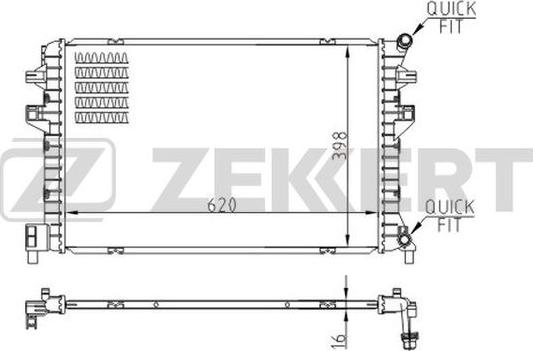 Zekkert MK-1522 - Radiator, mühərrikin soyudulması furqanavto.az