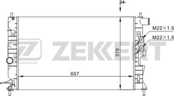 Zekkert MK-1527 - Radiator, mühərrikin soyudulması furqanavto.az