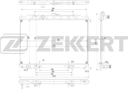 Zekkert MK-1573 - Radiator, mühərrikin soyudulması furqanavto.az