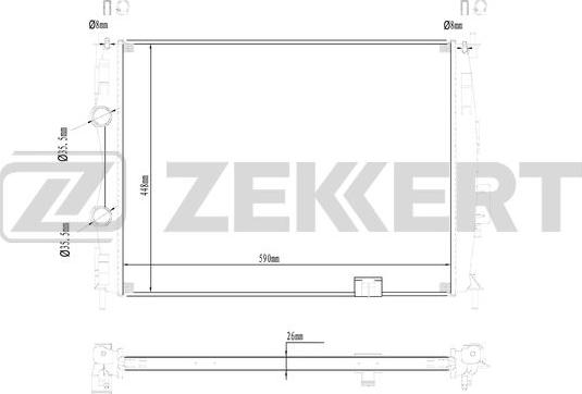 Zekkert MK-1572 - Radiator, mühərrikin soyudulması furqanavto.az