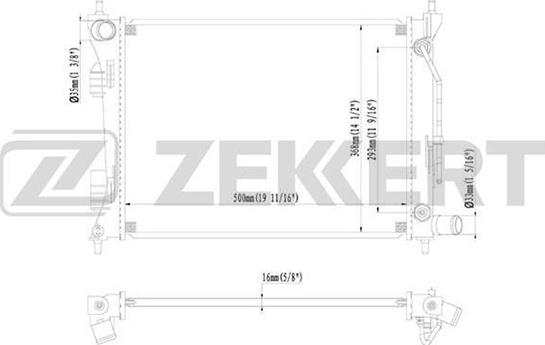 Zekkert MK-1095 - Radiator, mühərrikin soyudulması furqanavto.az