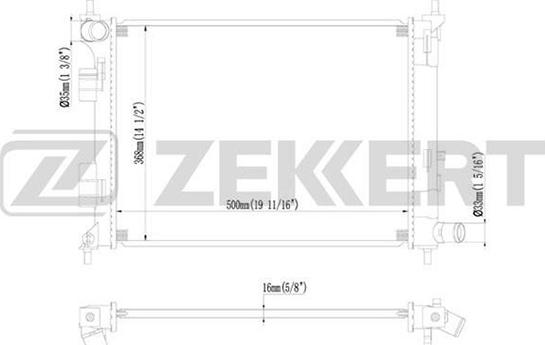 Zekkert MK-1096 - Radiator, mühərrikin soyudulması furqanavto.az