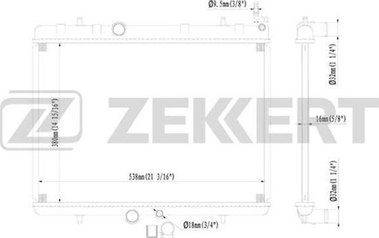 Zekkert MK-1091 - Radiator, mühərrikin soyudulması furqanavto.az