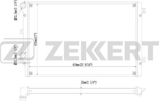 Zekkert MK-1092 - Radiator, mühərrikin soyudulması furqanavto.az