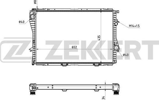 Zekkert MK-1048 - Radiator, mühərrikin soyudulması furqanavto.az