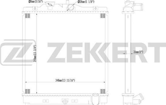 Zekkert MK-1056 - Radiator, mühərrikin soyudulması furqanavto.az