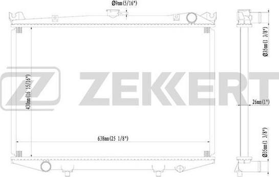 Zekkert MK-1057 - Radiator, mühərrikin soyudulması furqanavto.az