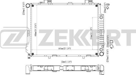 Zekkert MK-1069 - Radiator, mühərrikin soyudulması furqanavto.az