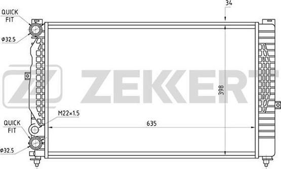 Zekkert MK-1065 - Radiator, mühərrikin soyudulması furqanavto.az