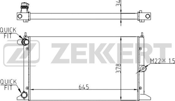 Zekkert MK-1068 - Radiator, mühərrikin soyudulması furqanavto.az