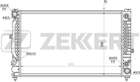 Zekkert MK-1067 - Radiator, mühərrikin soyudulması furqanavto.az