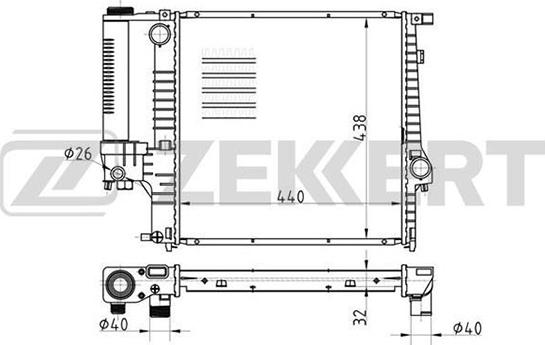 Zekkert MK-1000 - Radiator, mühərrikin soyudulması furqanavto.az