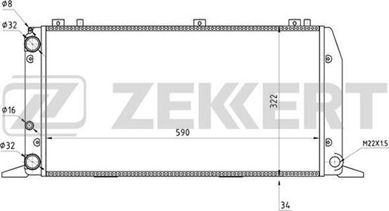 Zekkert MK-1019 - Radiator, mühərrikin soyudulması furqanavto.az